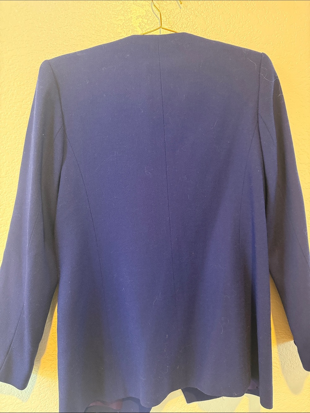 Kasper Women's Cobalt Blue Blazer with Gold Buttons - Picture 3 of 4
